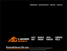 Tablet Screenshot of gantenbein-holzbau.ch